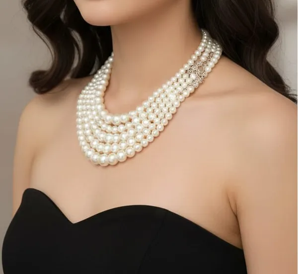 White_Pearl_Wedding_And_Party_And_Festive_And_Formal_Events_Jewelry_Set_For_Women