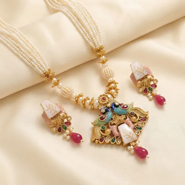 Gold_And_White_Pearl_Kundan_Necklace_Set_for_Women