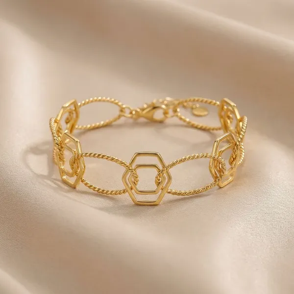 Gold_Alloy_Casual_And_Formal_Bracelet_For_Women