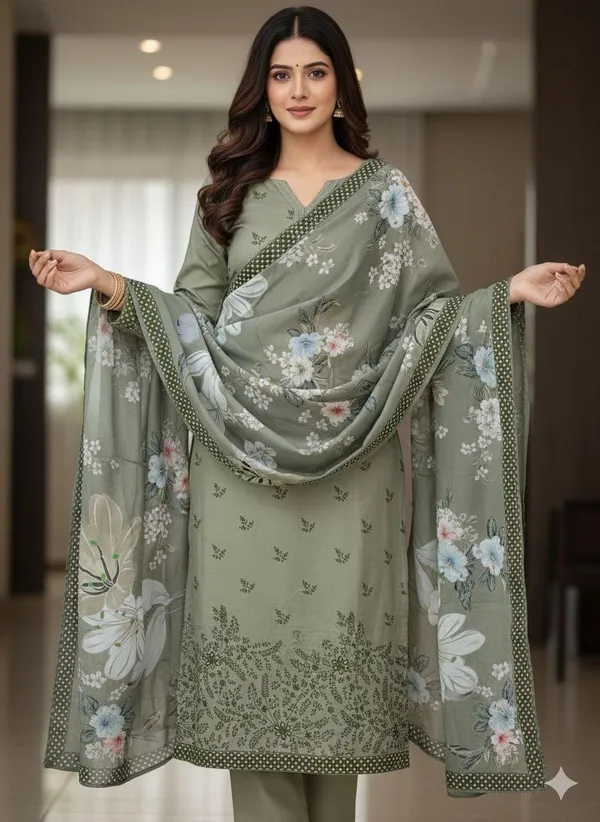 Sage_Green_Floral_Embroidered_Kurta_Set_With_Dupatta_Ethnic_Women_Suit