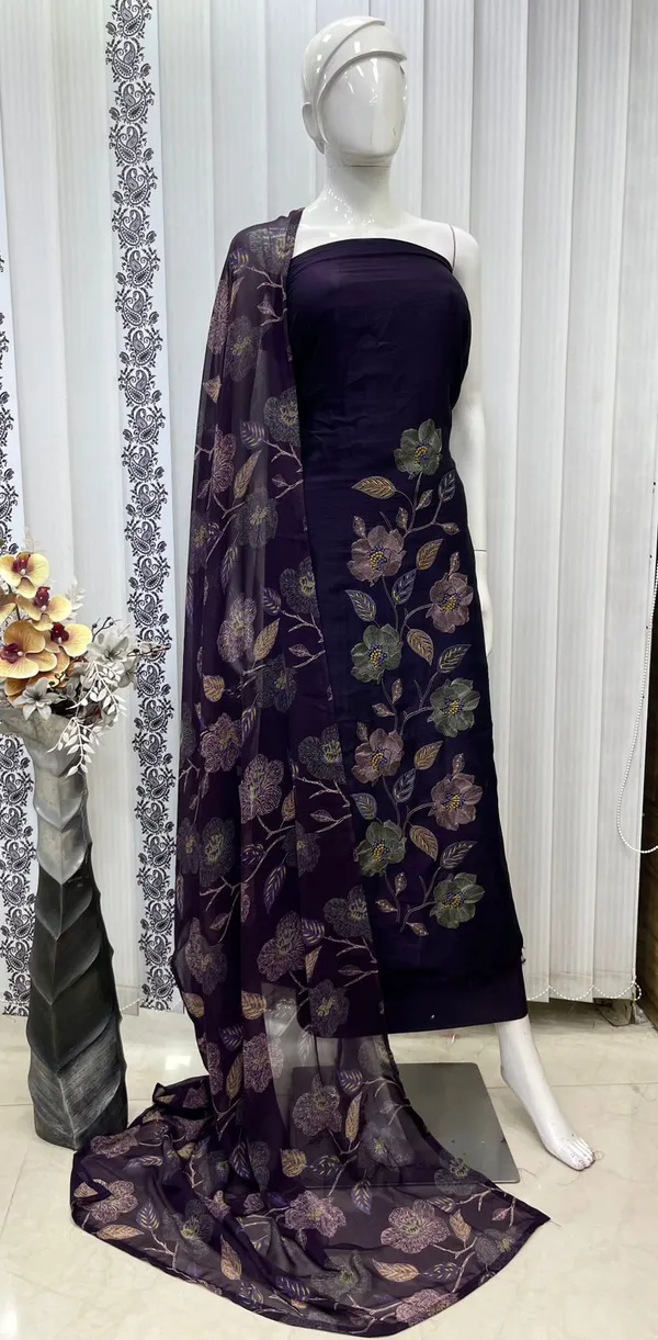 Purple_Floral_Embroidered_Suit_Fabric_With_Dupatta