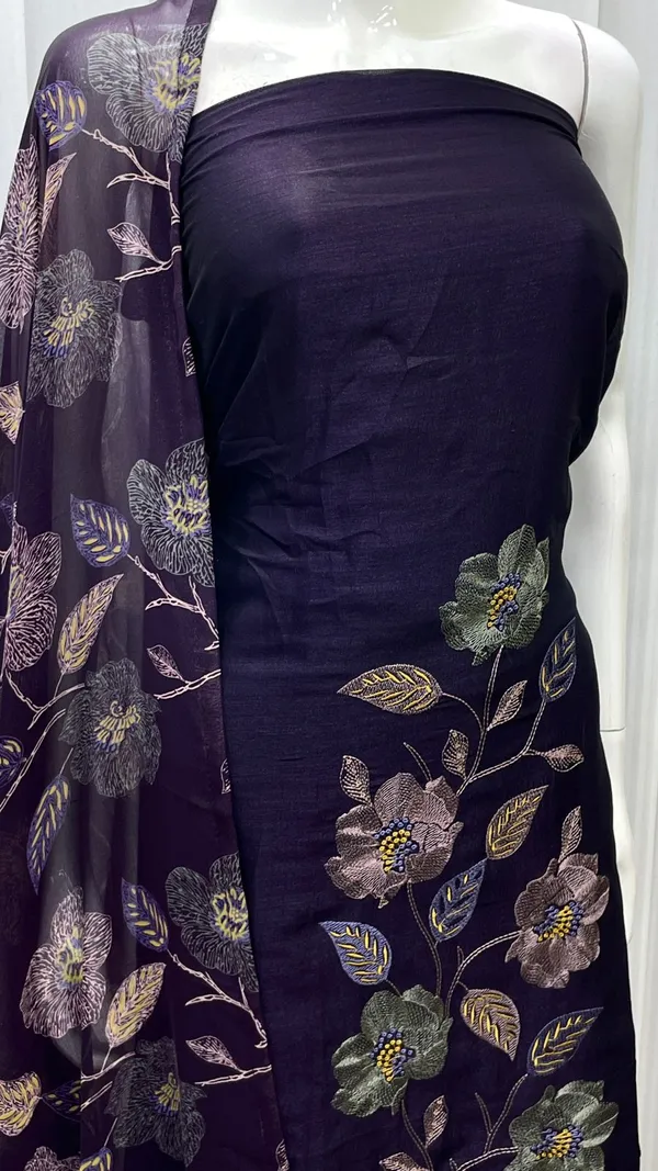 Purple_Floral_Embroidered_Suit_Fabric_With_Dupatta