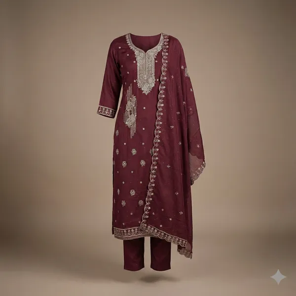 Maroon_Elegant_Embroidered_Ethnic_Suit_Set_With_Dupatta
