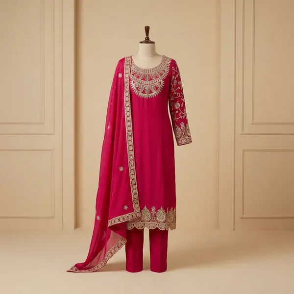 Pink_Embroidered_Anarkali_Suit_Set_With_Dupatta