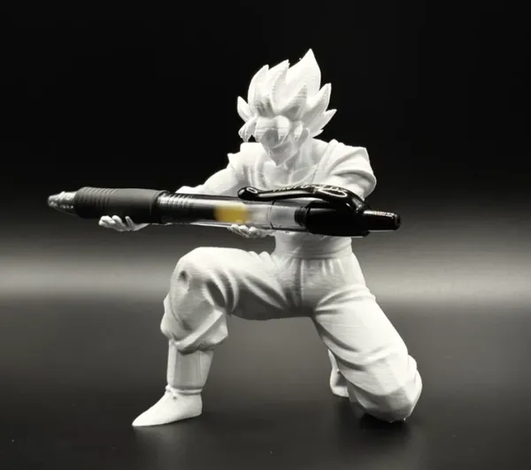 3D_printed_Goku_Pen_Holder