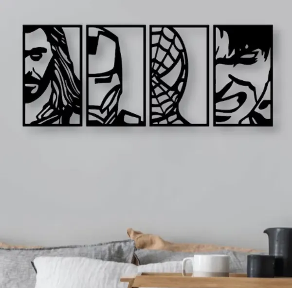 Avengers_Hero_Wall_Art_Frame_Set