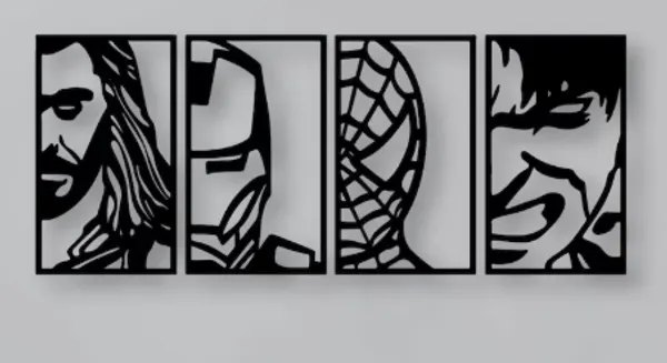Avengers_Hero_Wall_Art_Frame_Set