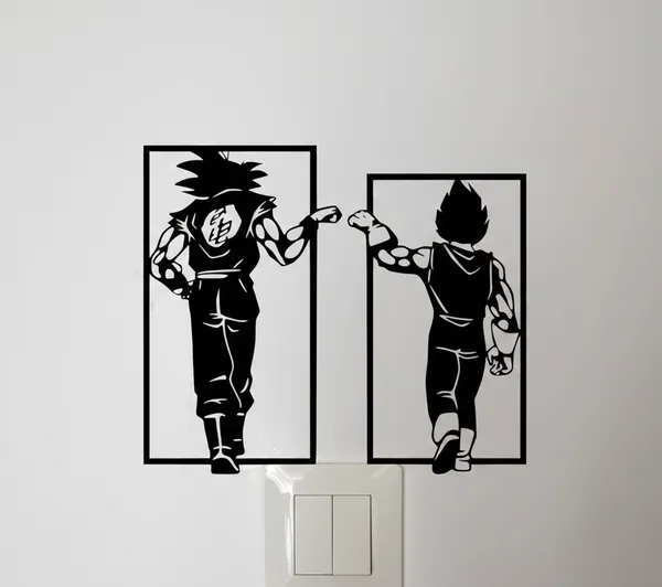 Black_Goku_And_Vegeta_Silhouette_Dragon_Ball_Anime_Art_For_Wall_Decor