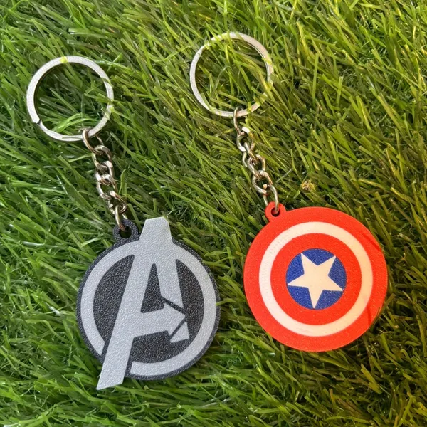 Superhero_Logo_Keychain_Collection