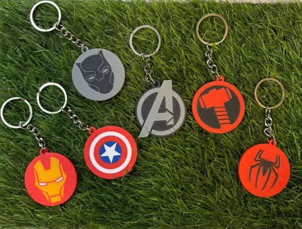 Superhero_Logo_Keychain_Collection