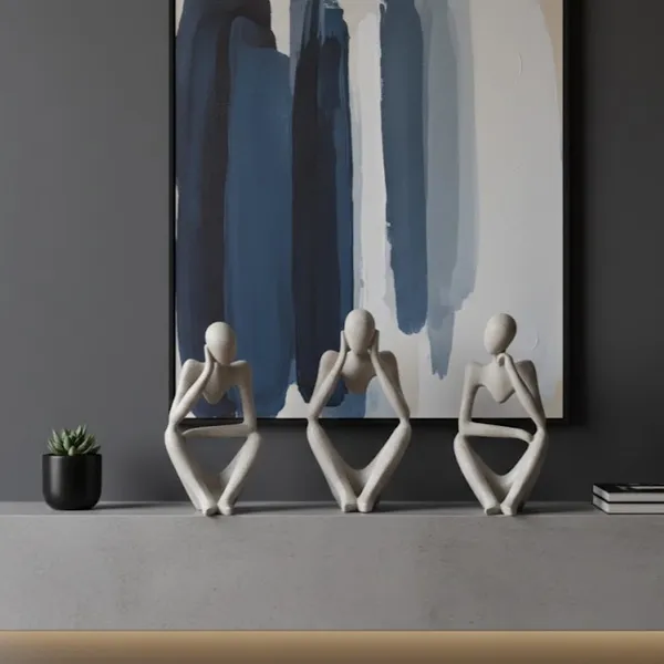 Abstract_Thinker_Figurine_Set