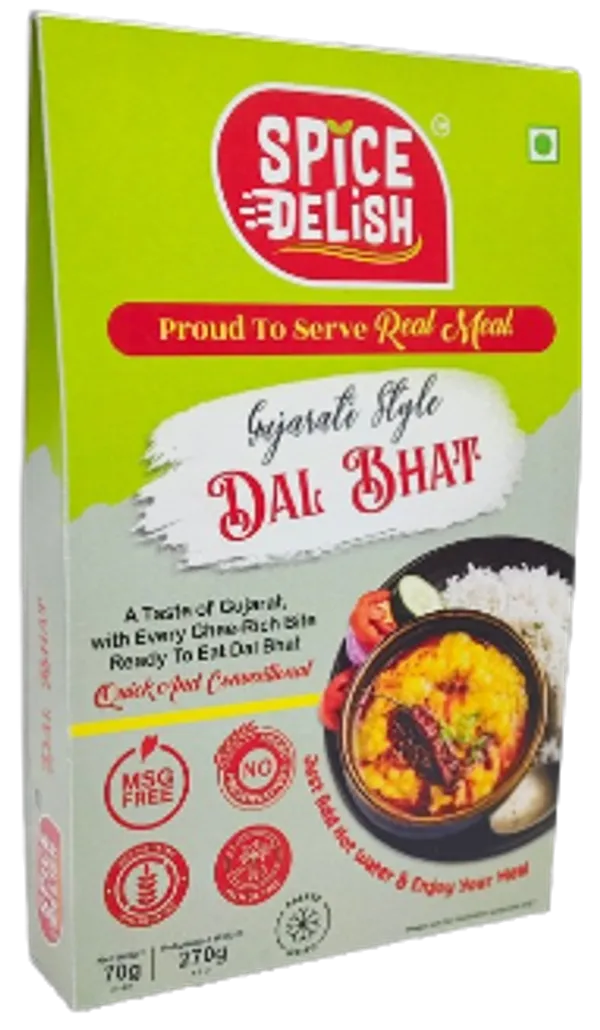 Spice_Delish_Dal_Bhat_Pack_of_2(Rehydrated_Wt.270g_each_pack)|_Instant_Ready_Meal_|Ready_to_Eat|Jain_Favourite|Gujarati_Style_Dal_Bhat-No_Onion,No_Garlic|Just_Add_Hot_Water|Freeze-Dried_Ready_Meal_for_Travel,_Camping,_Office,_Hostel_Students_and_Abroad_Studying_Students_&_Home_|_No_Preservatives_|_No_Artificial_Colours_|_No_Palm_Oil_|_Pure_Vegetarian_Food