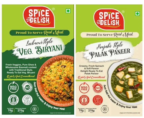Veg_Biryani_&_Palak_Paneer_Combo_Ready_to_Eat_Instant_Indian_Meal_Freeze_Dried_Travel_Friendly_5_Minutes_Meal_Rehydrated_100%_Natural_No_Preservatives_Just_Add_Hot_Water