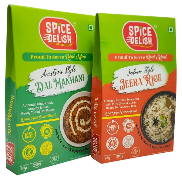 Instant_Jeera_Rice_+_Dal_Makhani_combo_Ready_to_Eat_Freeze_Dried_Rehydrated_Just_Add_Hot_Water_100%_Pure_Vegetarian_Homemade_Tasty_Authentic_Food_Travel_Friendly_Easy_to_carry_No_Preservatives