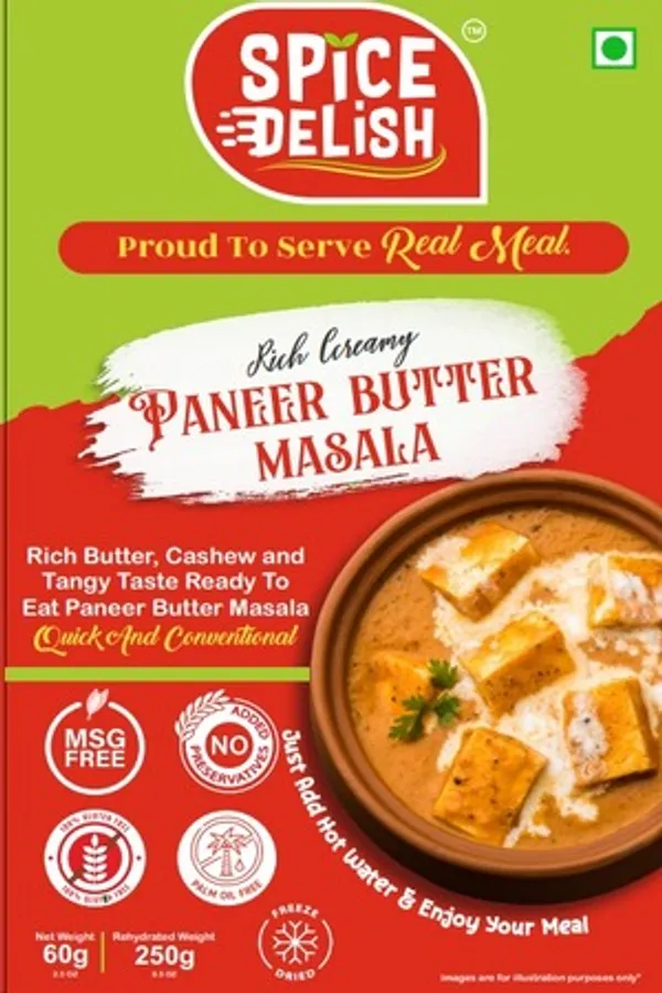 Spice_Delish_Paneer_Butter_Masala_-_Pack_of_2_(Rehydrated_Wt._250g_each_pack)_|_Ready_to_Eat_|_Instant_Ready_Meal_|_Creamy_&_Buttery_Cashews_Tomatoes_Punjabi_Flavour_|_Just_Add_Hot_Water_|_Freeze-Dried_|_No_Preservatives_|_No_Artificial_Colour_|_No_Palm_Oil_|_No_MSG