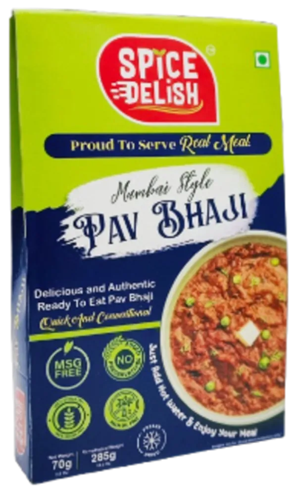 Spice_Delish_Pavbhaji_Pack_of_2_|_Instant_Ready_to_Eat_(Rehydrated_Wt._285g_Each_Pack)_|_Freeze_Dried_-_Instant_Meal_|_Just_Add_Hot_Water_|_Ready_Meal_for_Travel,_Camping,_Office,_Abroad_Studying,_Hostel_Students_&_Home_|_No_Preservatives__|_No_Added_Colours_or_Flavours_|_No_Palm_Oil