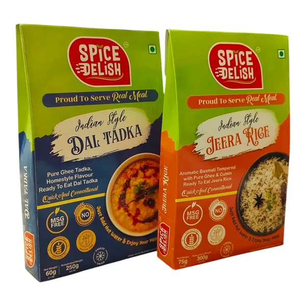 Spice_&_Delish_Indian_Style_Dal_Tadka_&_Jeera_Rice_Combo_(Pack_of_2-Rehydrated_Wt._550gm)_|_Ready_to_Eat,_Freeze_Dried-Instant_Meal