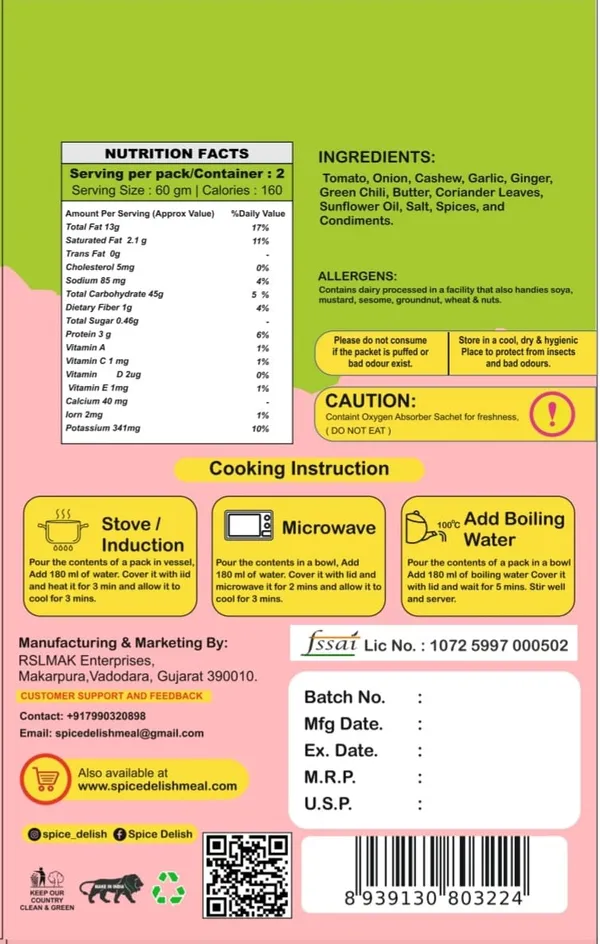 Spice_Delish,_Spice_Curry_(Pack_of_3)_(Rehydrated_Wt.-_250g_each)_|_Instant_Ready_Veg_Meal_|_Ready_to_Cook_|_Restaurant_Style_Curry_base_|_Add_Veggies,_Paneer,_Kofta_or_Eggs_|_Freeze-Dried_Ready_Instant_Mix_for_Travel,_Camping,_Office,_Hostel_Students_&_Home_|_No_Preservatives__|_No_Added_Colours_or_Flavours_|_No_Palm_Oil_|_No_MSG