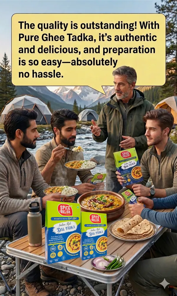 Spice_Delish_Dal_Tadka_Pack_of_2(Rehydrated_Wt.-_250g_each)_|_Instant_Ready_Meal_|_Ready_to_Eat_|_Desi_Ghee_&_GarlicTadka_Flavour_|_Just_Add_Hot_Water_|_Freeze-Dried_Ready_Meal_for_Travel,_Camping,_Office,_Hostel_Students_&_Home_|_No_Preservatives__|_No_Added_Colours_or_Flavours_|_No_Palm_Oil_|_Pure_Veg