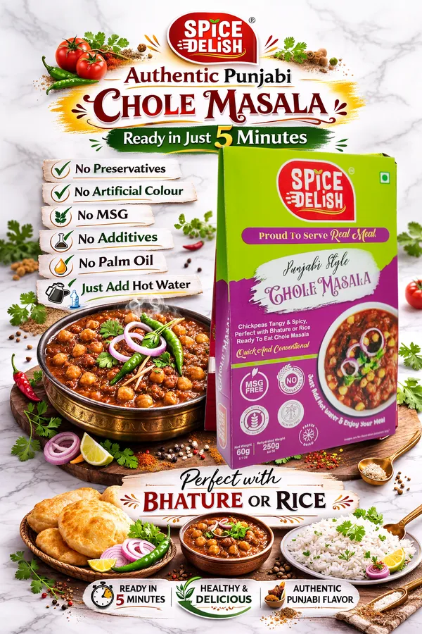 Spice_Delish_Chole_Masala_(Pack_of_2)_(Rehydrated_Wt._250g_each_pack)_|_Instant_Ready_Meal_|_Tangy_Tomato_Creamy_Punjabi_Style_Flavour_Ready_Quick_&_Conventional_food_|_Just_Add_Hot_Water_|_Freeze-Dried_Ready_Meal_for_Travel,_Camping,_Office,_Hostel_Students_&_Home_|_No_Preservatives_|_No_Artificial_Colour_|_No_Palm_Oil