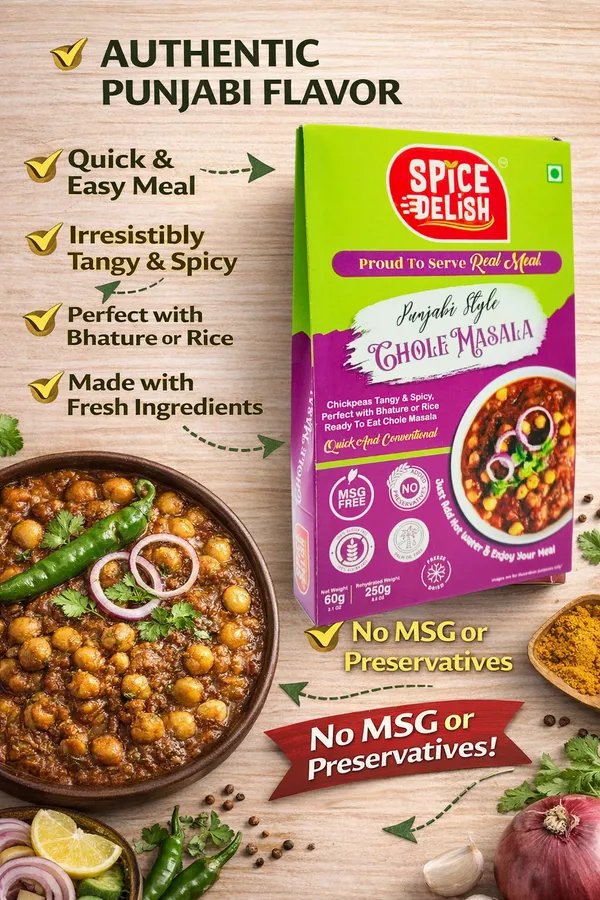 Spice_Delish_Chole_Masala_(Pack_of_2)_(Rehydrated_Wt._250g_each_pack)_|_Instant_Ready_Meal_|_Tangy_Tomato_Creamy_Punjabi_Style_Flavour_Ready_Quick_&_Conventional_food_|_Just_Add_Hot_Water_|_Freeze-Dried_Ready_Meal_for_Travel,_Camping,_Office,_Hostel_Students_&_Home_|_No_Preservatives_|_No_Artificial_Colour_|_No_Palm_Oil