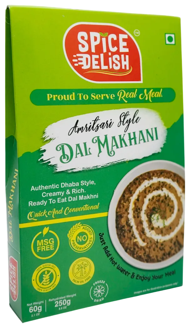 Spice_Delish_Dal_Makhani_Pack_of_2_(Rehydrated_Wt._250g_each_pack)_|_Instant_Ready_Meal_|_Ready_to_Eat_|_Rich_Creamy_Punjabi_Taste_|_Just_Add_Hot_Water_|_Freeze-Dried_Ready_Meal_for_Travel,_Camping,_Office,_Hostel_Students_&_Home_|_No_Preservatives__|_No_Added_Colours_or_Flavours_|_No_Palm_Oil_|_Pure_Veg