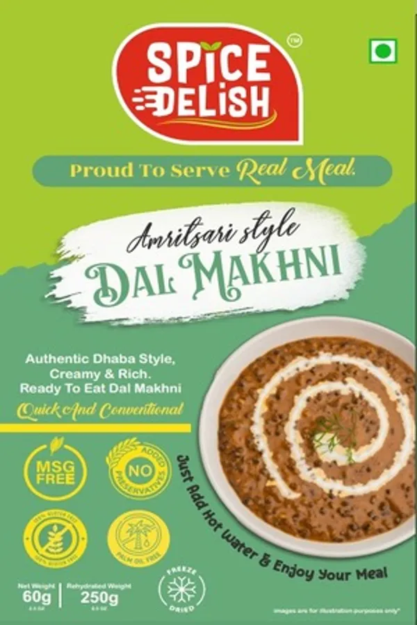 Spice_Delish_Dal_Makhani_Pack_of_2_(Rehydrated_Wt._250g_each_pack)_|_Instant_Ready_Meal_|_Ready_to_Eat_|_Rich_Creamy_Punjabi_Taste_|_Just_Add_Hot_Water_|_Freeze-Dried_Ready_Meal_for_Travel,_Camping,_Office,_Hostel_Students_&_Home_|_No_Preservatives__|_No_Added_Colours_or_Flavours_|_No_Palm_Oil_|_Pure_Veg