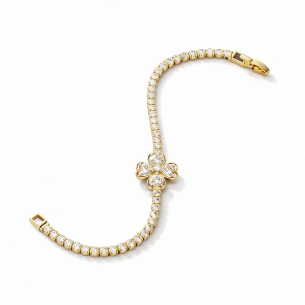 18K_Gold_Plated_Crystal_Flower_Tennis_Bracelet