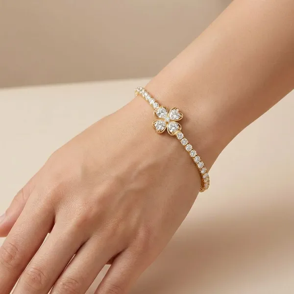18K_Gold_Plated_Crystal_Flower_Tennis_Bracelet