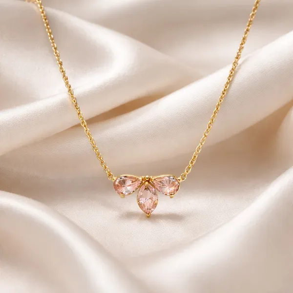 18K_Gold_Plated_Pink_Crystal_Petal_Necklace