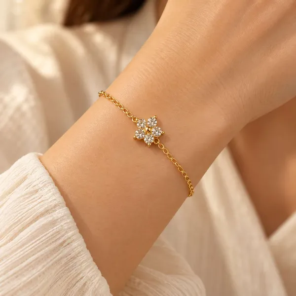 Floral_CZ_Chain_Bracelet_for_Women_|_18k_Gold_Plated_Demi-Fine_Jewelry_by_Jauhré