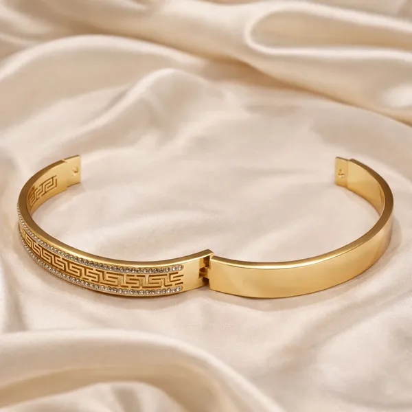 Greek_Pattern_Crystal_Oval_Kada_Bracelet_-_18k_Gold_Plated