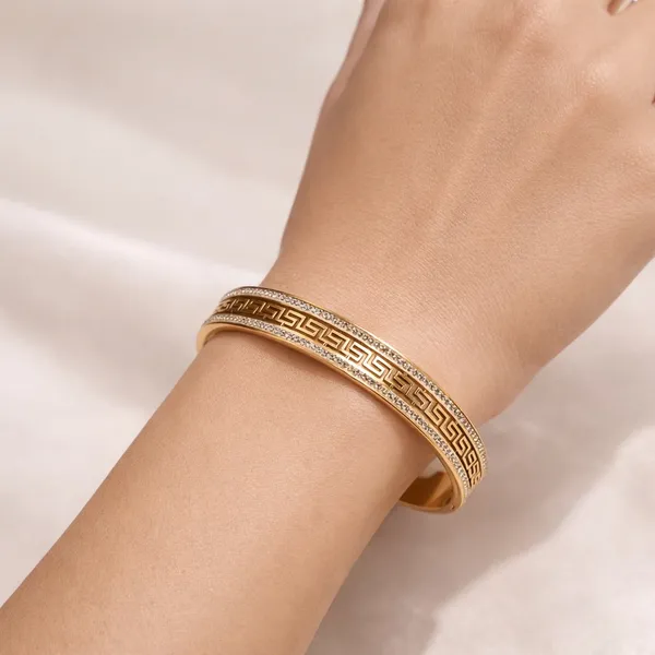 Greek_Pattern_Crystal_Oval_Kada_Bracelet_-_18k_Gold_Plated