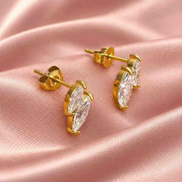 Marquise_CZ_Double_Leaf_Stud_Earrings_|_18K_Gold_Plated_Studs_byJauhré