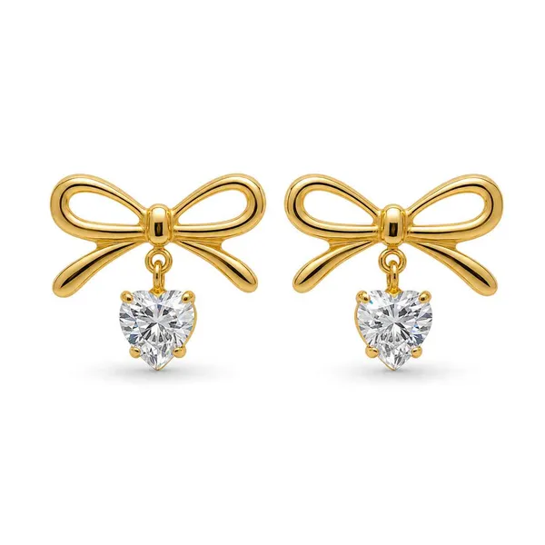 Minimal_Bow_Heart_Stud_Earrings_for_Girls_|_18k_Gold_Plated
