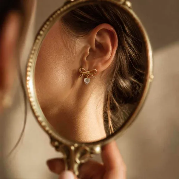 Minimal_Bow_Heart_Stud_Earrings_for_Girls_|_18k_Gold_Plated