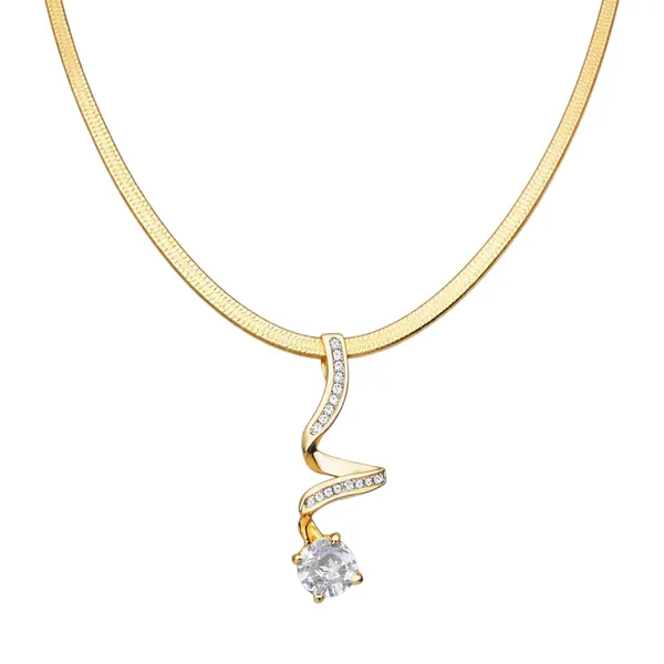 18K_Gold_Plated_Crystal_Twist_Pendant_Necklace
