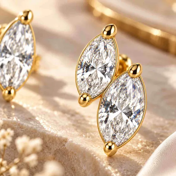 Marquise_CZ_Double_Leaf_Stud_Earrings_|_18K_Gold_Plated_Studs_by_Jauhré