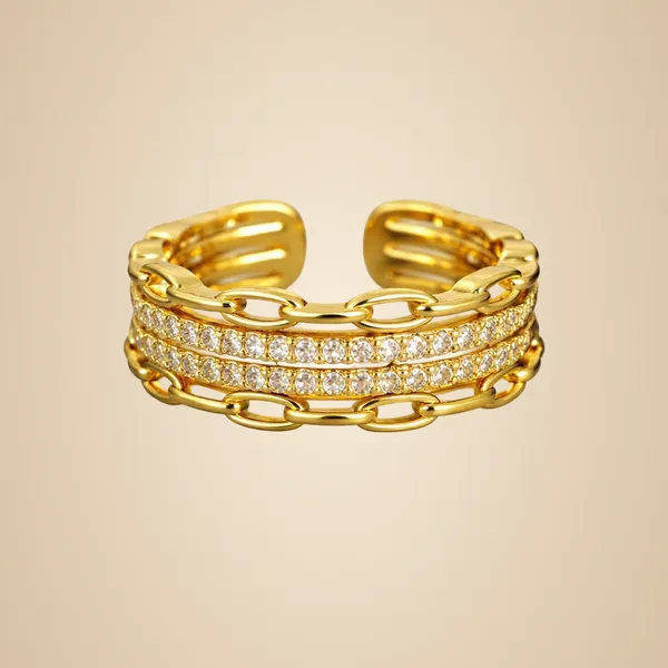 18K_Gold_Plated_Crystal_Chain_Open_Ring