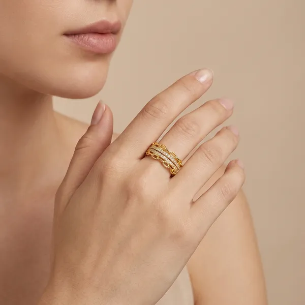 18K_Gold_Plated_Crystal_Chain_Open_Ring