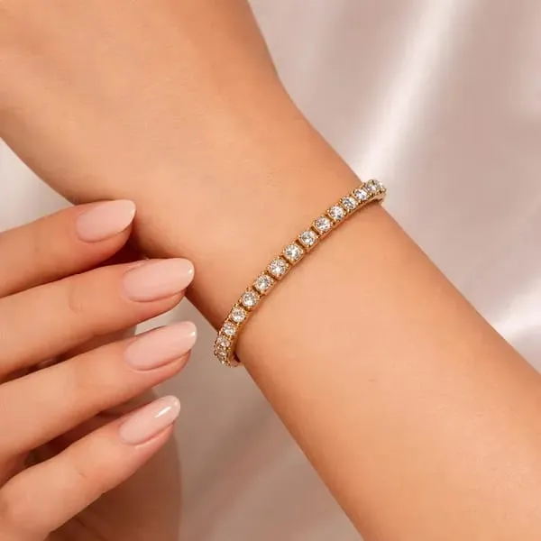 18K_Gold_Plated_Crystal_Tennis_Bracelet_&_Butterfly_Drop_Earrings_Set_(2-Piece_Set)