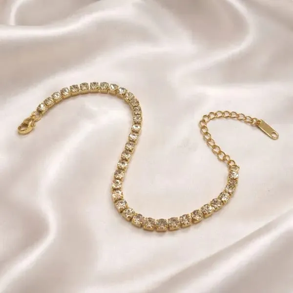 18K_Gold_Plated_Crystal_Tennis_Bracelet_&_Butterfly_Drop_Earrings_Set_(2-Piece_Set)