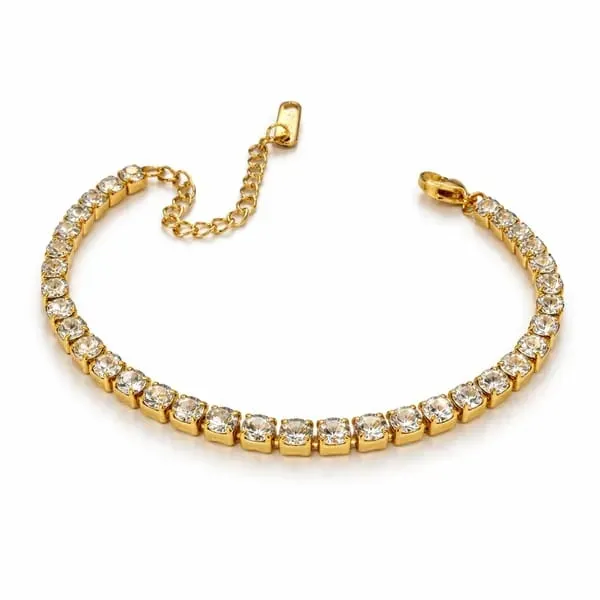 18K_Gold_Plated_Crystal_Tennis_Bracelet_&_Butterfly_Drop_Earrings_Set_(2-Piece_Set)