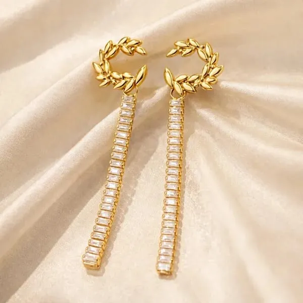 18K_Gold_Plated_Pink_Crystal_Pendant_Necklace_&_Drop_Earrings_Combo
