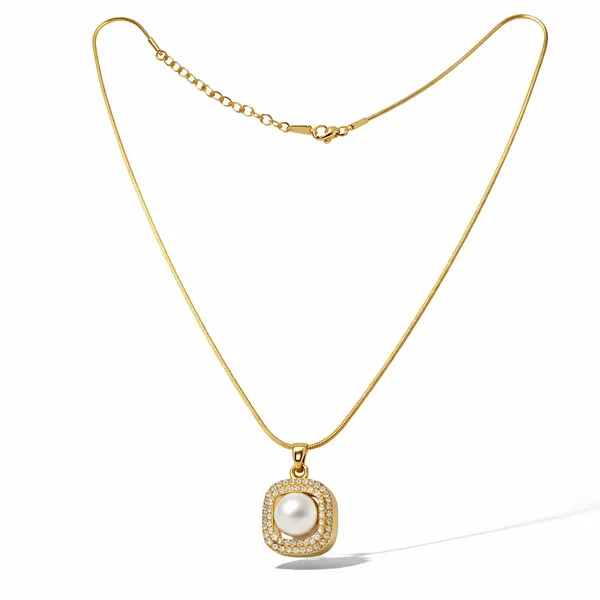18K_Gold_Plated_Pearl_Halo_Pendant_Necklace