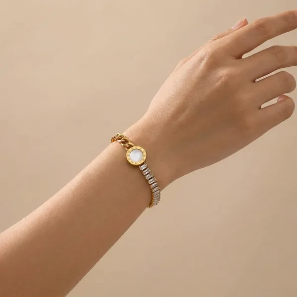 18K_Gold_Plated_Crystal_Chain_Bracelet
