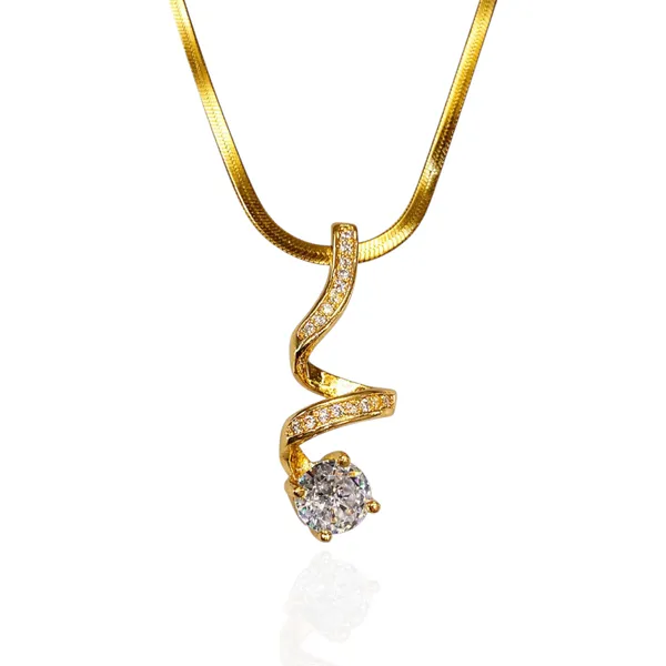 18K_Gold_Plated_Crystal_Twist_Pendant_Necklace