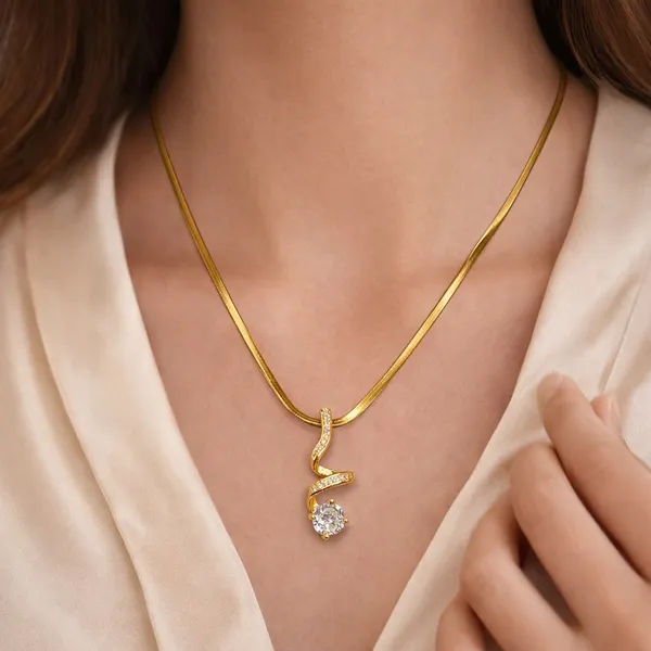 18K_Gold_Plated_Crystal_Twist_Pendant_Necklace
