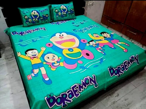 Cotton_Jaipuri_Prints_Multicolor_Bed_Sheet_With_2_Pillow_Covers