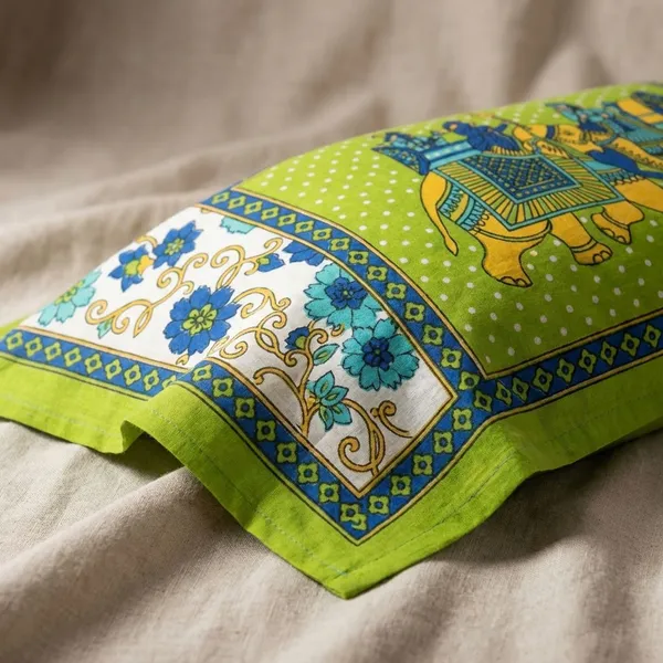 White_And_Green_Floral_Premium_Cotton_For_Adults